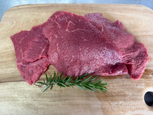 Grass-Fed & Finished Topside Minute Steaks (Thin-Cut)